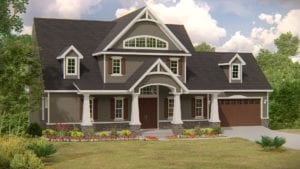 Covenant Homes Custom Home Rendering for North Georgia
