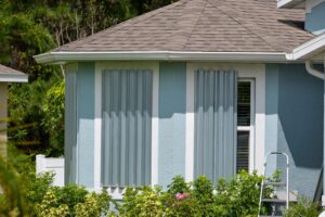 hurricane prep - put up window shutters