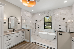 custom bathroom design by covenant homes
