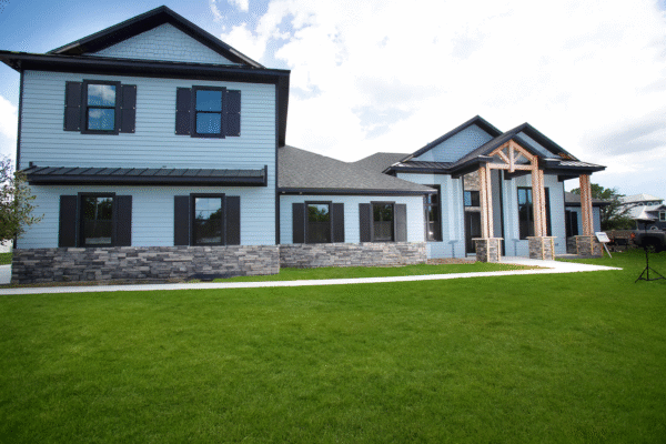 luxury custom home odessa, fl - front exterior